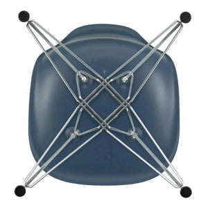 Vitra - DSR Plastik sandalye - krom çerçeve - Charles & Ray Eames | Deniz mavisi