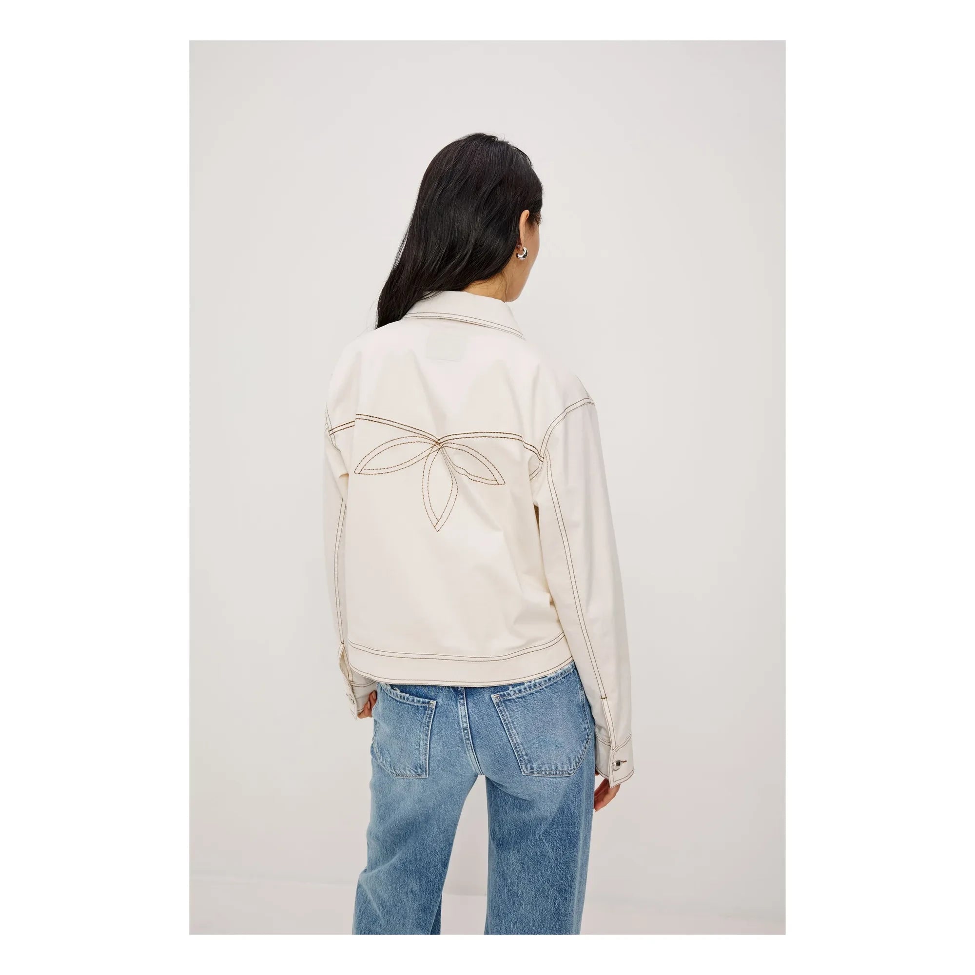Rails - Briggs Bestickte Jacke | Elfenbein