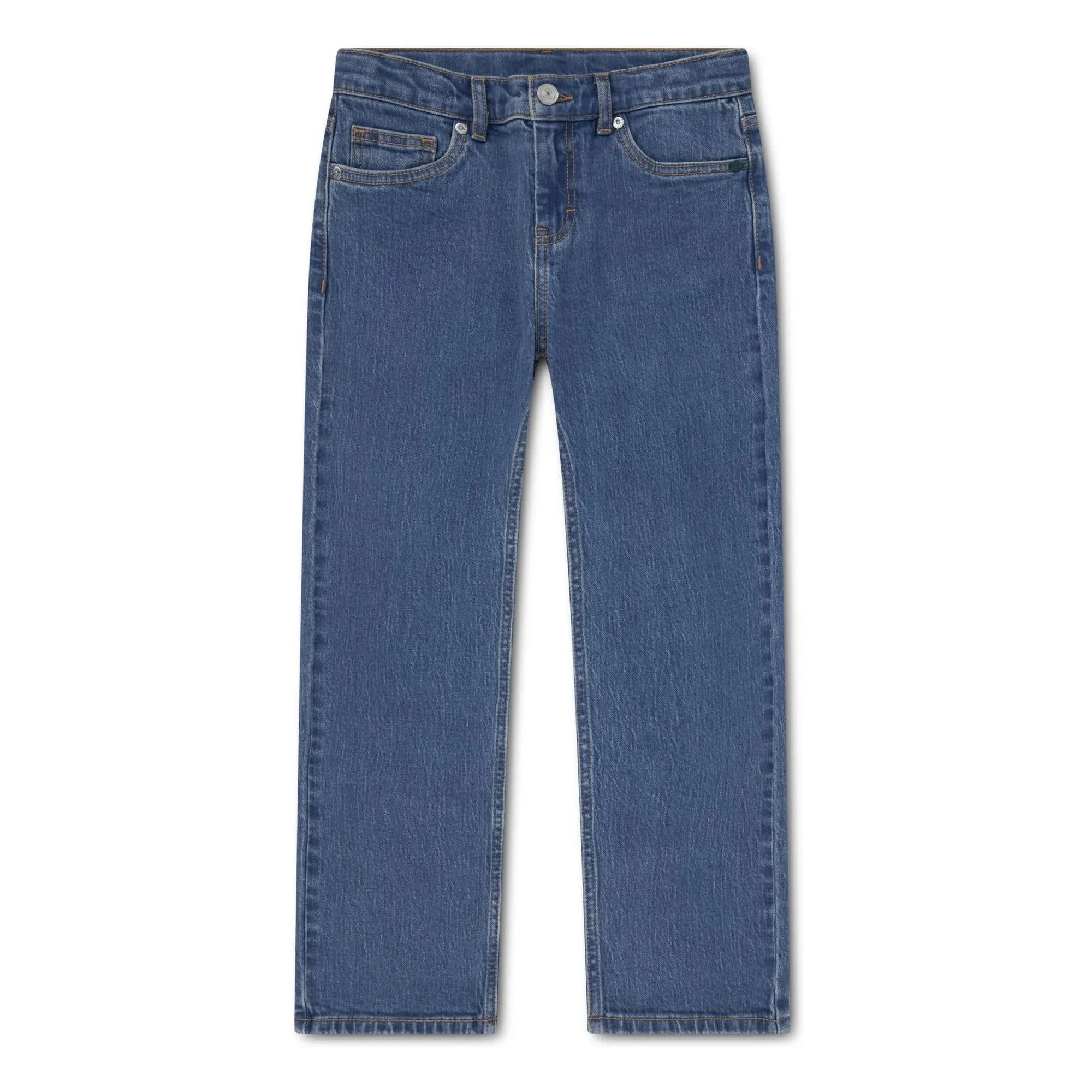 Lacoste - Düz Paça Logolu İşlemeli Jean | Açık Mavi