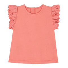 Petit Bateau - Broderie Anglaise Tişört | Korall