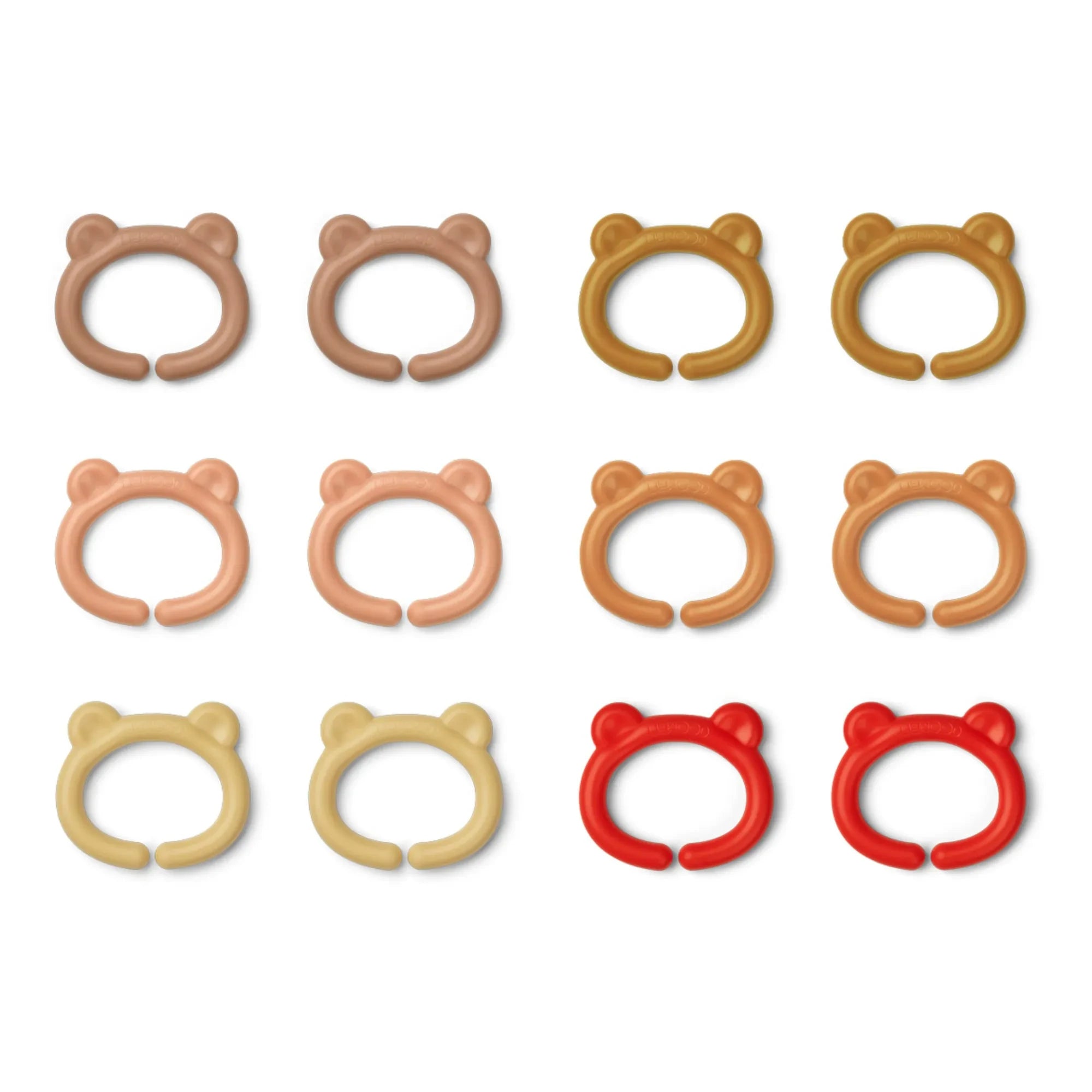 Liewood – Benedict Mehrzweckhaken – 12er-Set | Rosa