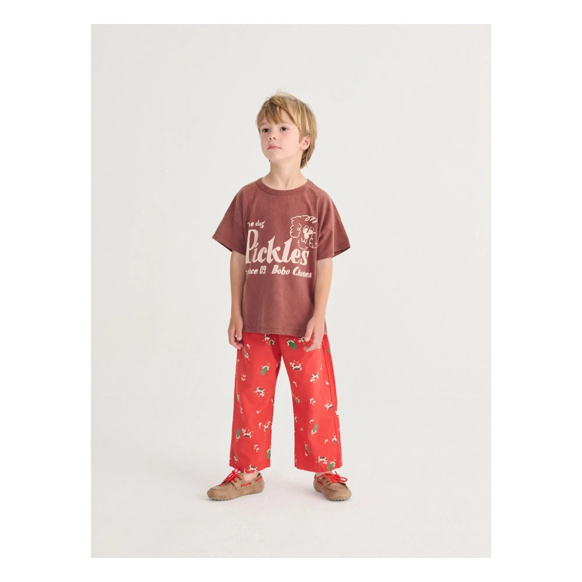 Bobo Choses - Organic Cotton Farm Pants | Red