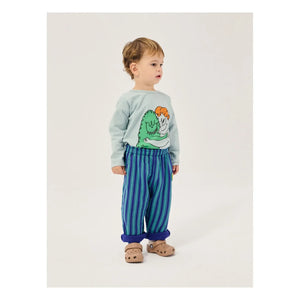 Bobo Choses - Çizgili Organik Pamuklu Jogger | Mavi