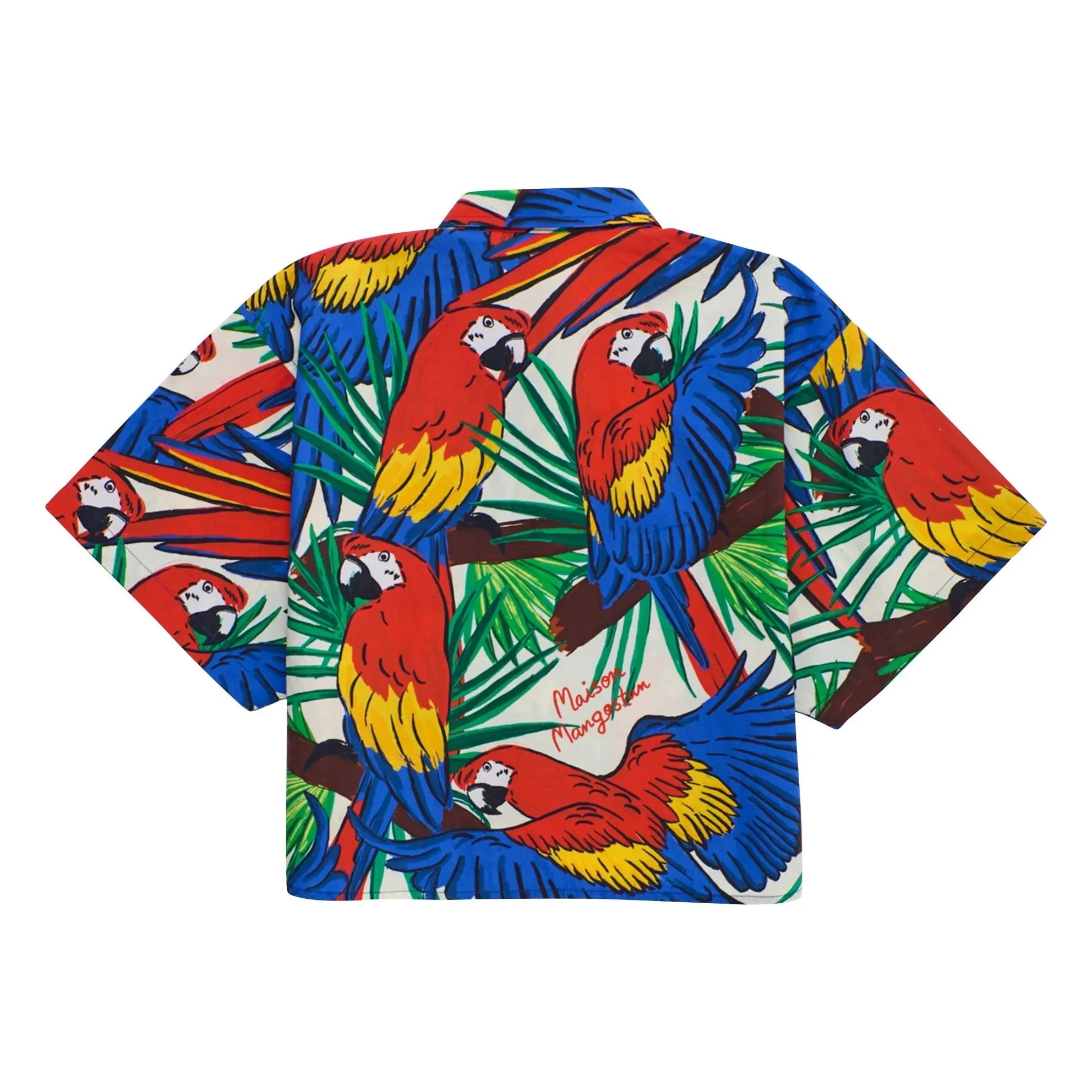Maison Mangostan - Parrot Crop Hemd | Blau