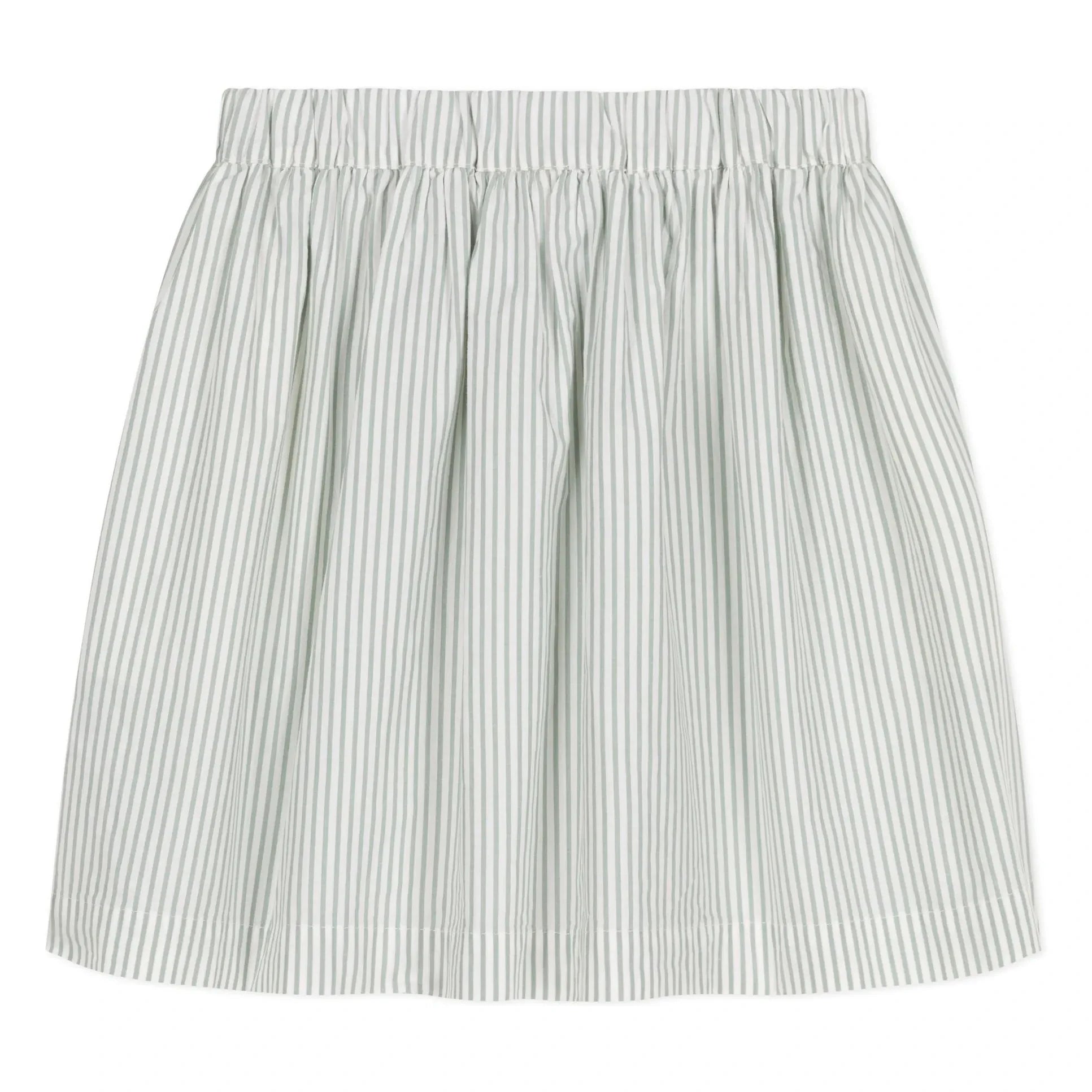 Petit Bateau - Boncap Poplin Organic Cotton Skirt | White