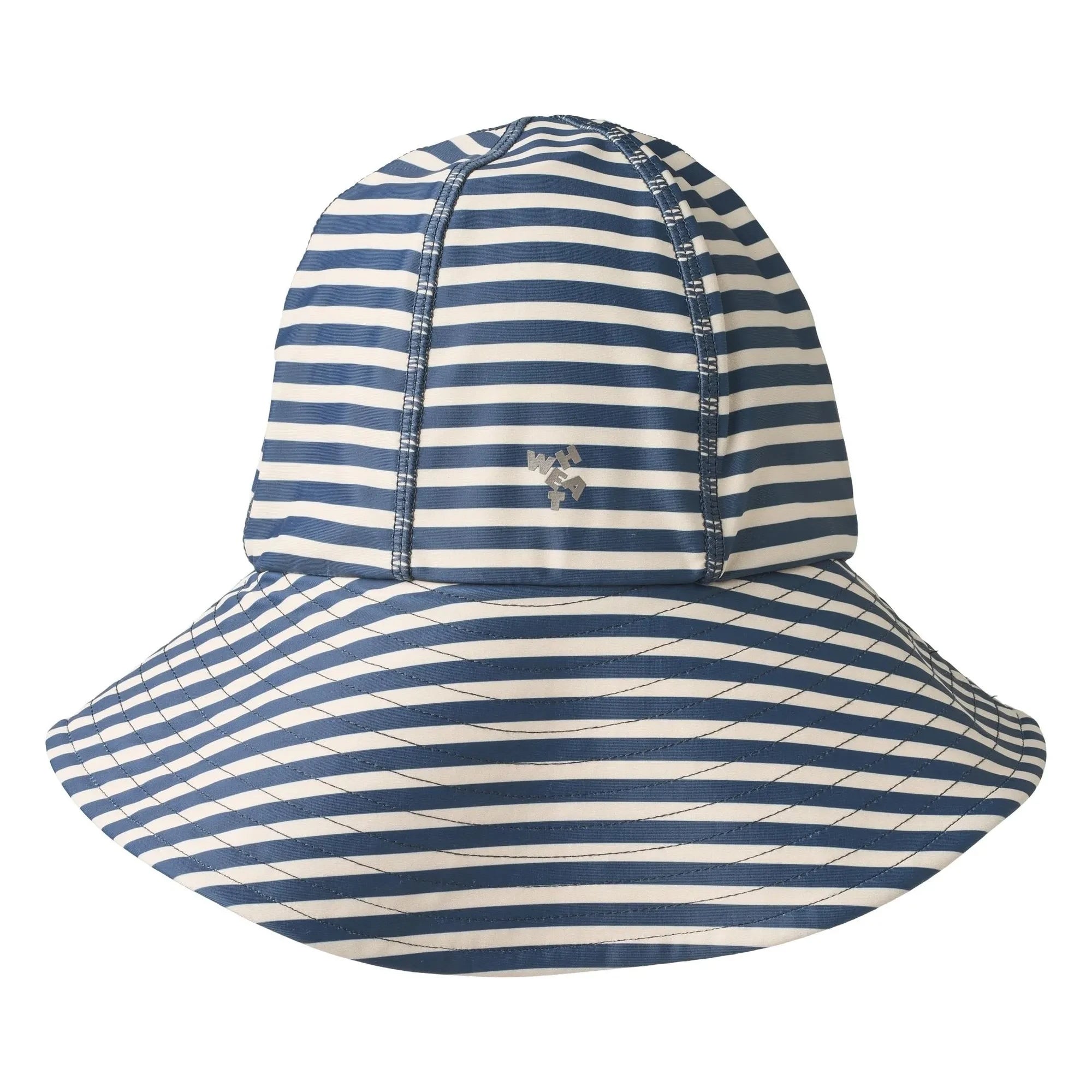 Wheat - Bora Striped UV Protection Hat Recycled Fibers | Dark Blue