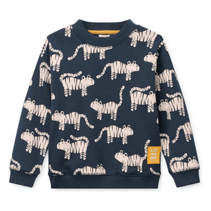 Liewood - Ridley Tigers organik pamuklu sweatshirt | Lacivert