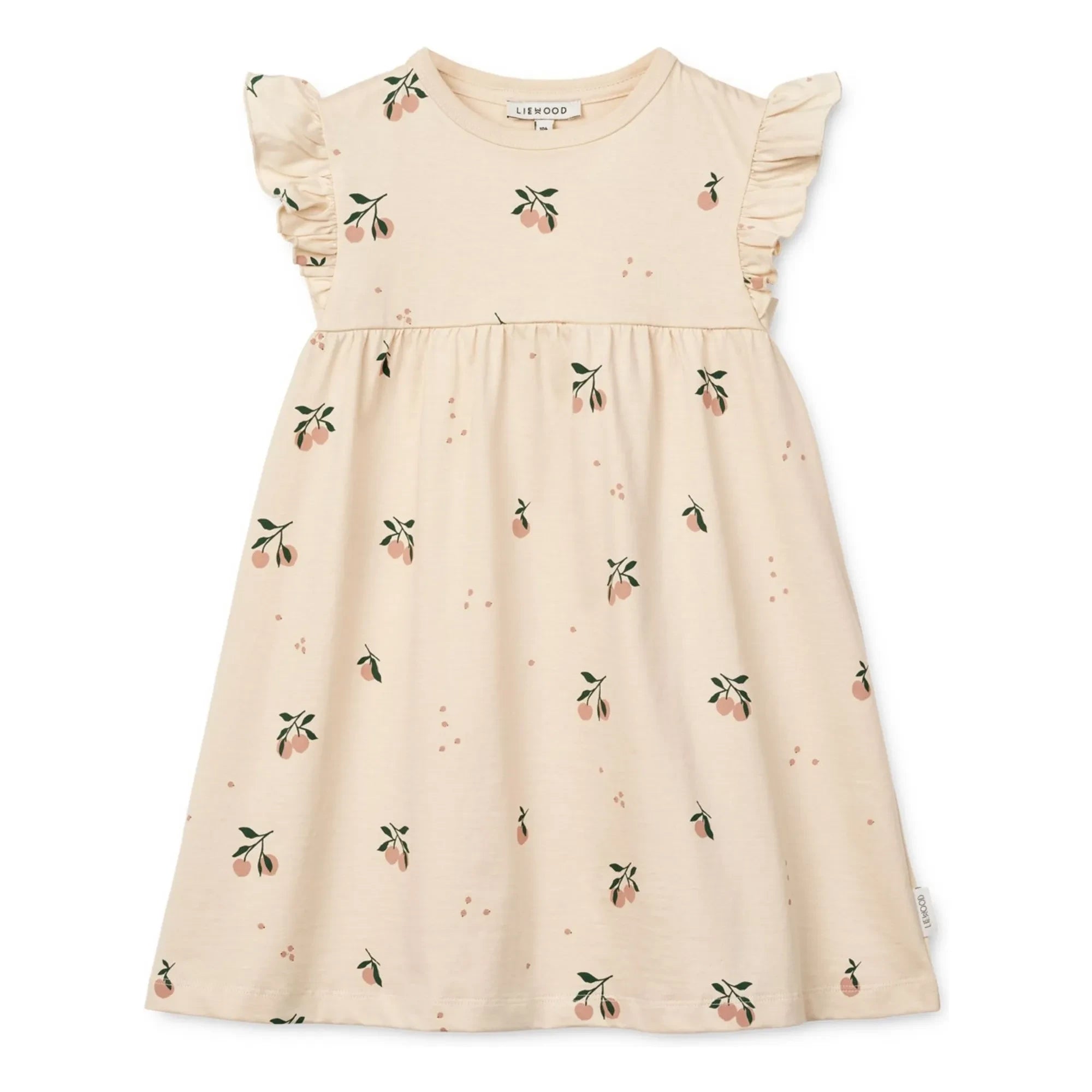 Liewood - Neveah Pfirsich Bio-Baumwollkleid | Ecru
