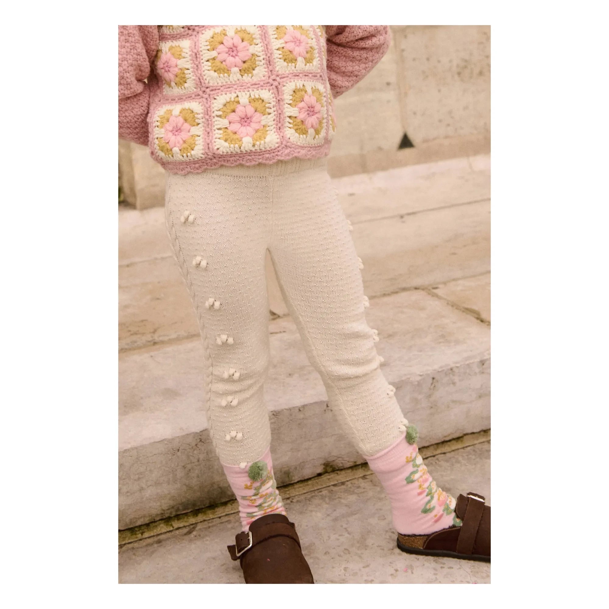 Louise Misha - Molda Netz-Strumpfhose | Creme