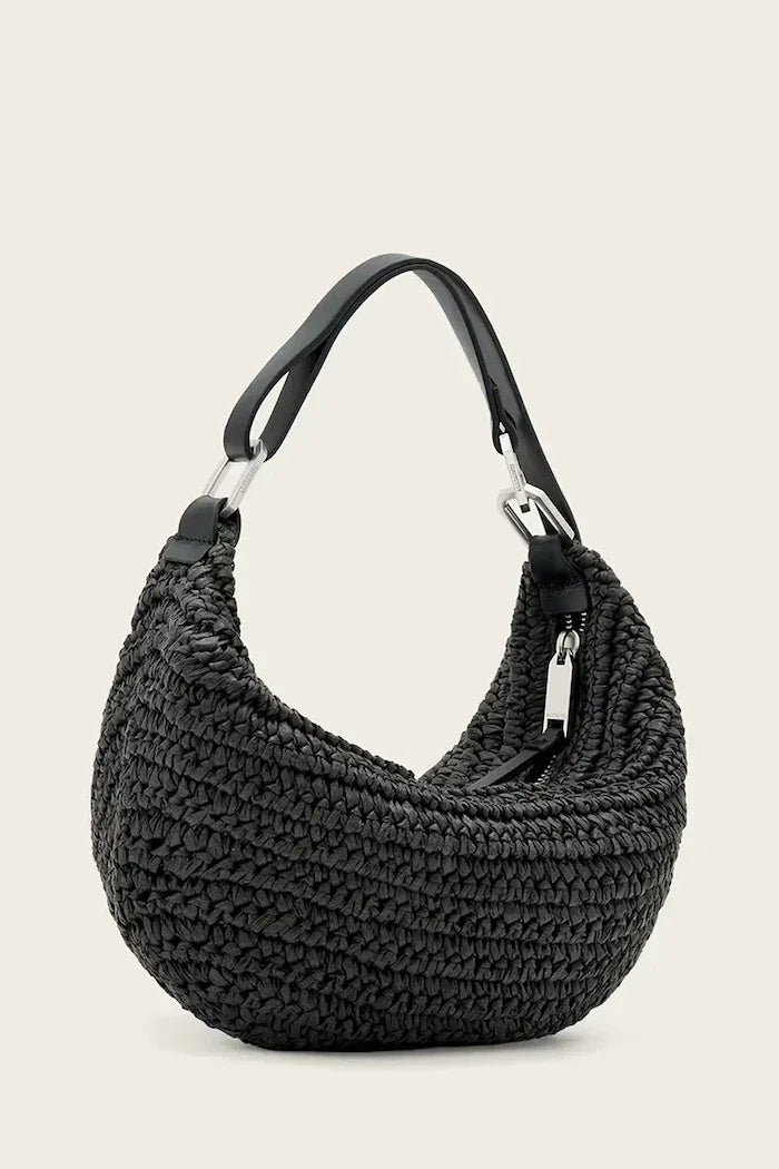 AllSaints örme kumaştan kadın çantası LUNA