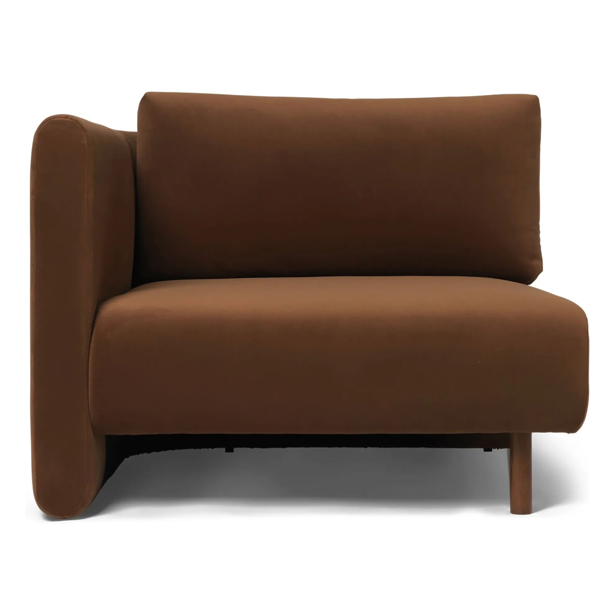Ferm Living - Dase kadife kanepe sol modül | Kahverengi