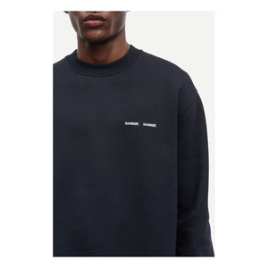 Samsoe Samsoe - Norsbro Rundhalsshirt aus Bio-Baumwolle | Dunkelblau