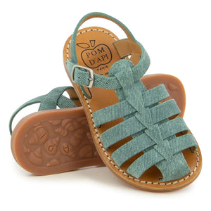 Pom d'Api - Sandalet Beach-Stitch Dad | Nane Yeşili