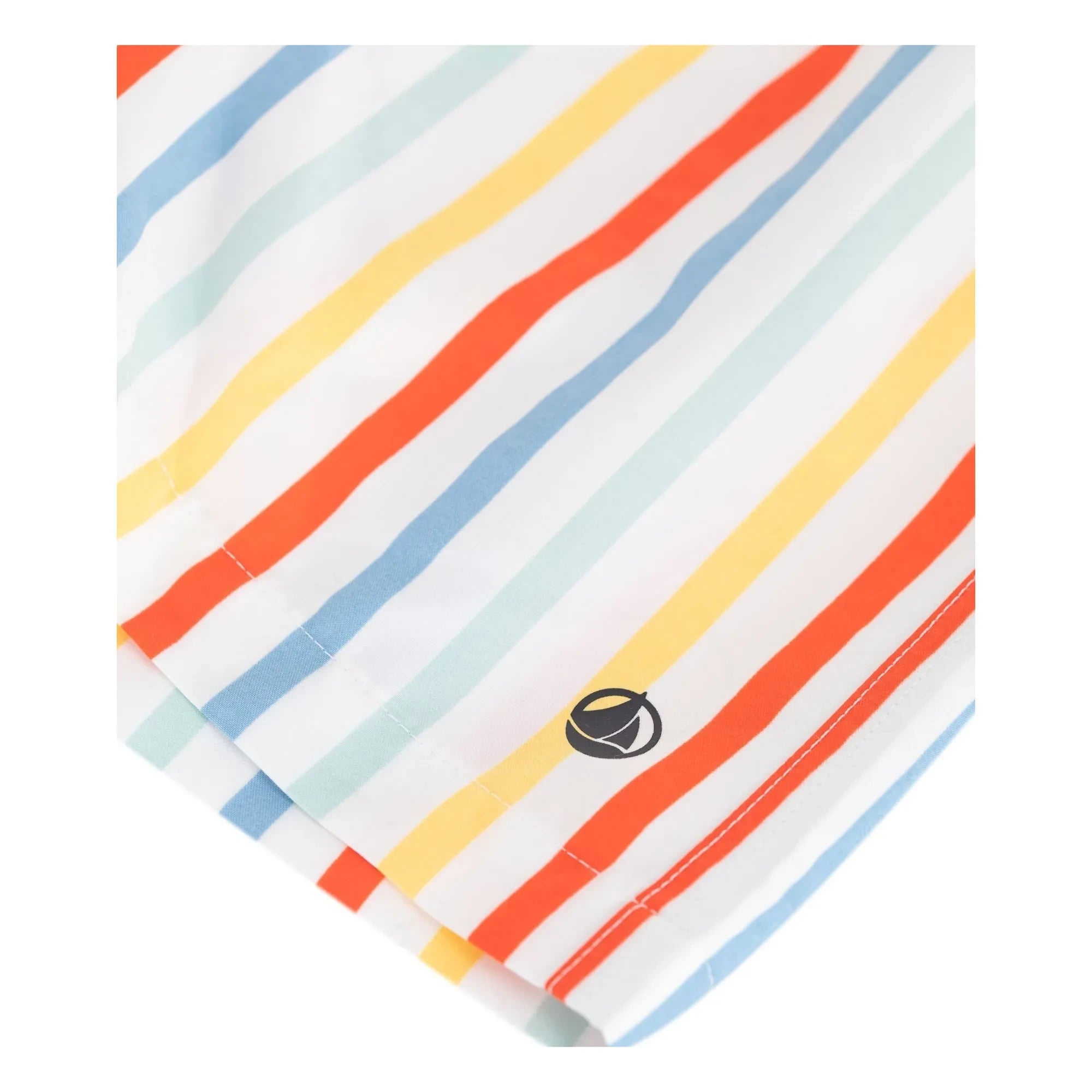 Petit Bateau - Geri Dönüştürülmüş Lifli Çizgili Mayo Şortu | Sarı