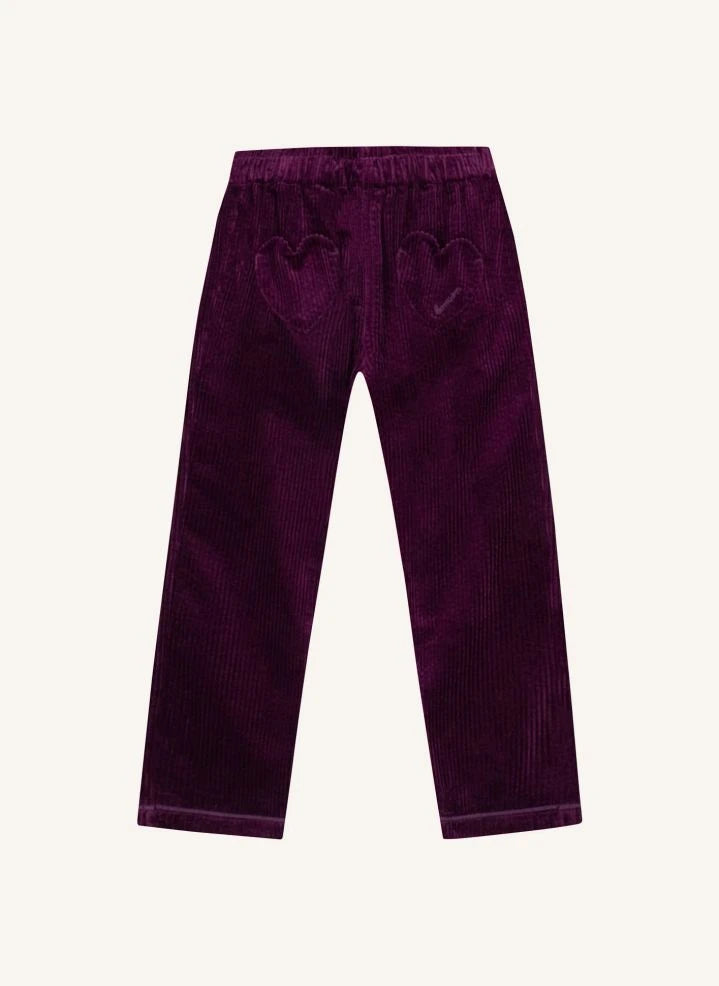 Bonton - Mor Kadife Pantolon | Mor