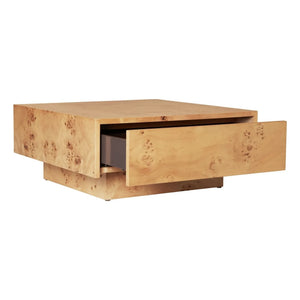 Ferm Living - FSC Blur Storage ahşap çekmeceli sehpa