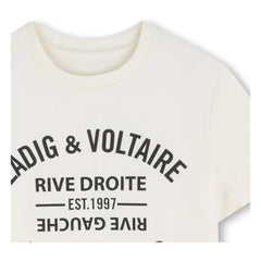 Zadig & Voltaire - Logo Art Is Truth Tişört | Ekru