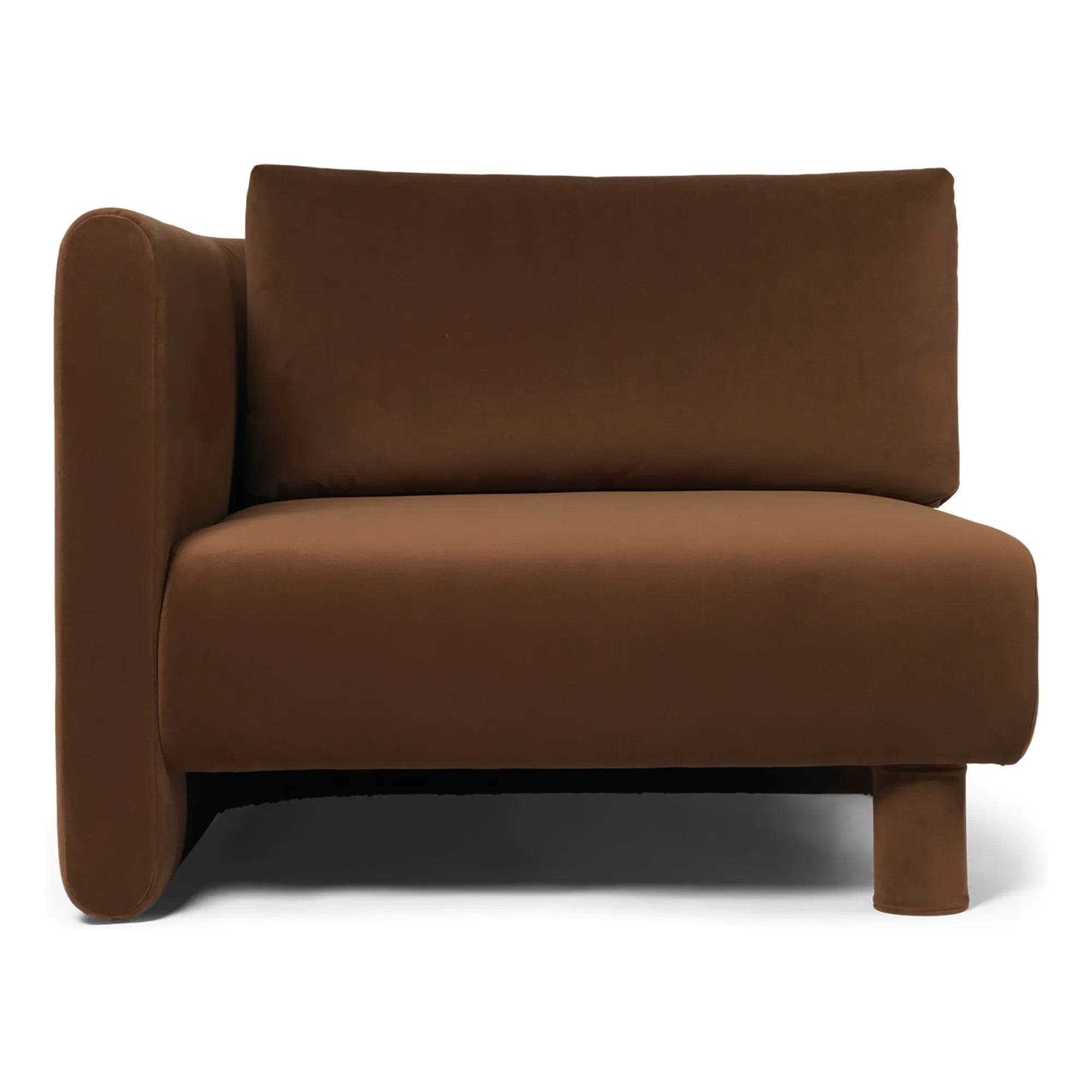Ferm Living - Dase kadife kanepe sol modül | Kahverengi
