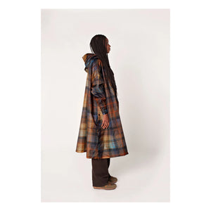 Rainkiss - Tartan yağmurluk pelerin - Kadın koleksiyonu | Turuncu