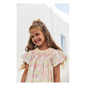 Tartine et Chocolat - Liberty Gathered Dress | Yellow