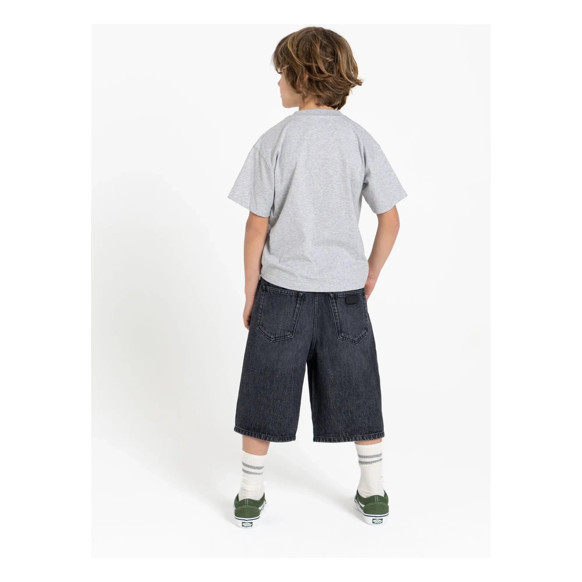 Finger in the nose - Bermuda Denim Oversized Sacha | Denim Gray