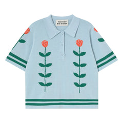 The Tiny Big Sister - Polo Chloé Roses Pamuk | Mavi