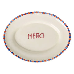 Rice - Merci seramik tabak | Ecru