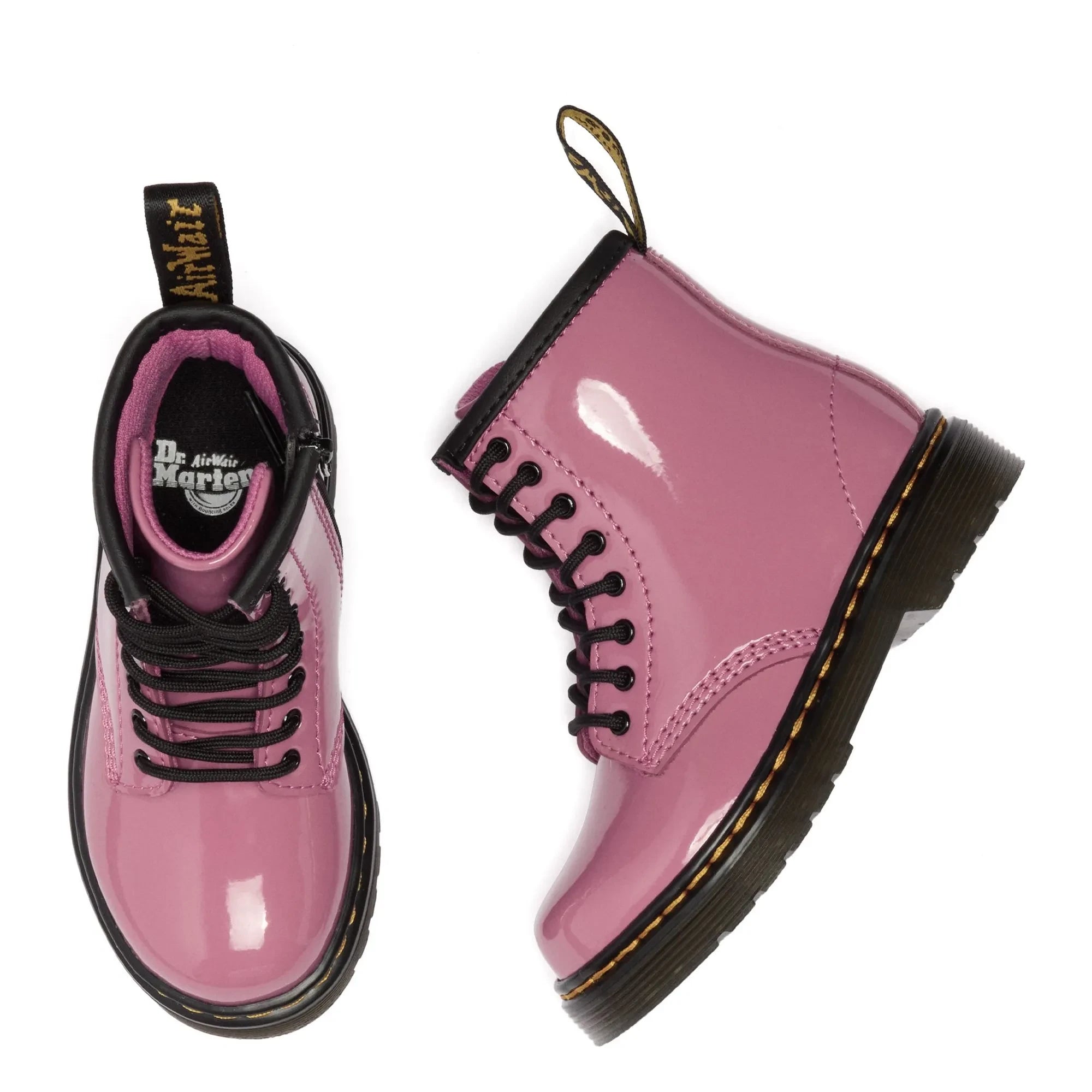 Dr Martens - 1460 J Patent Bağcıklı Bot | Pembe