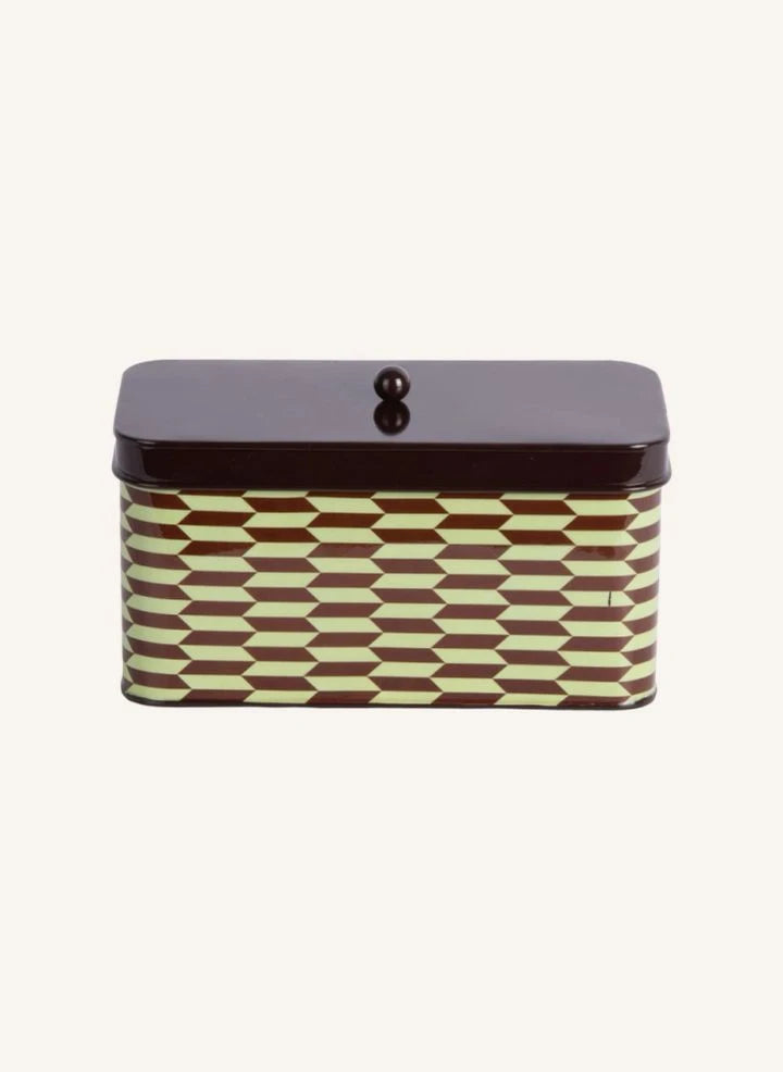 Present Time - Salerno Metal Storage Box | Brown
