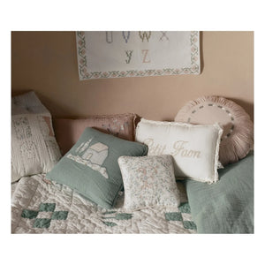 Editions Aimable - Fawn Clovis pillow | Bouquet Gauze
