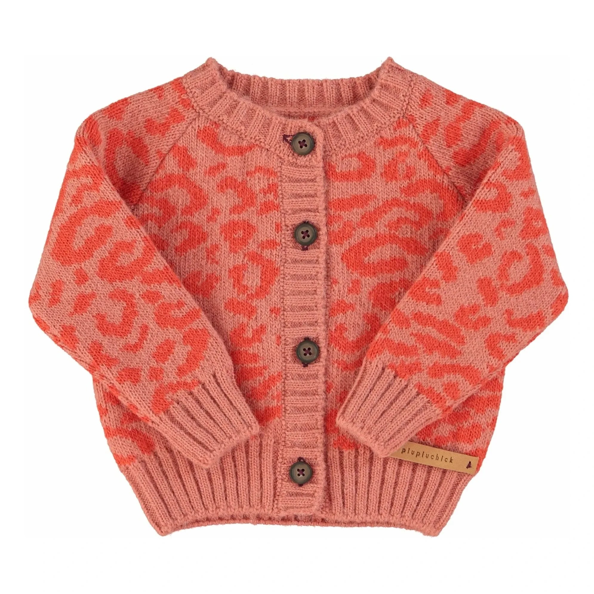 Piupiuchick - Leopar Yün Yelek | Pembe