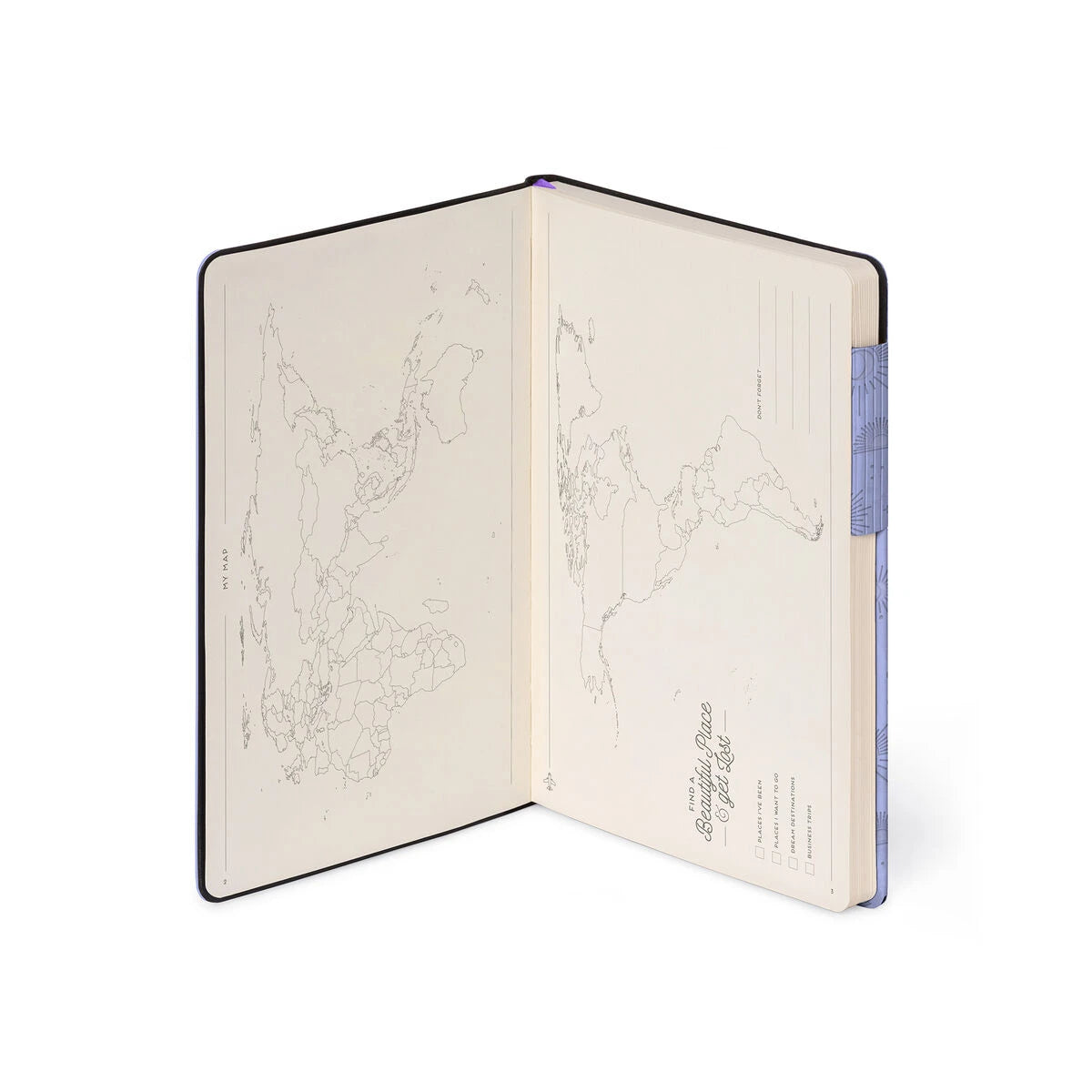 Legami - Liniertes Notizbuch mit monochromem Softcover - Cosmic Lilac - Mein Notizbuch