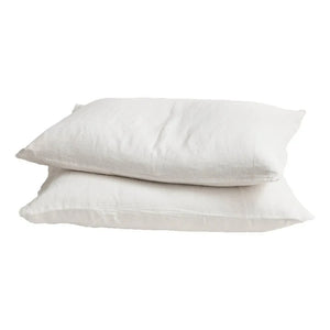 Maison de Vacances - Washed Linen Pillowcase | White