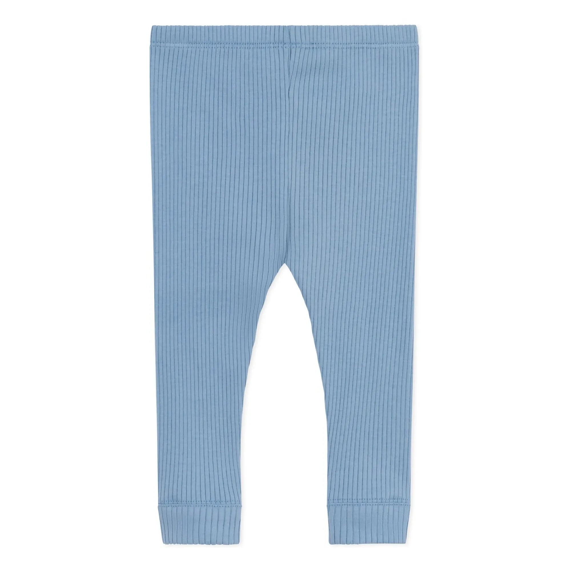 Petit Bateau - Organik Pamuk Logo Fitilli Tayt | Açık mavi