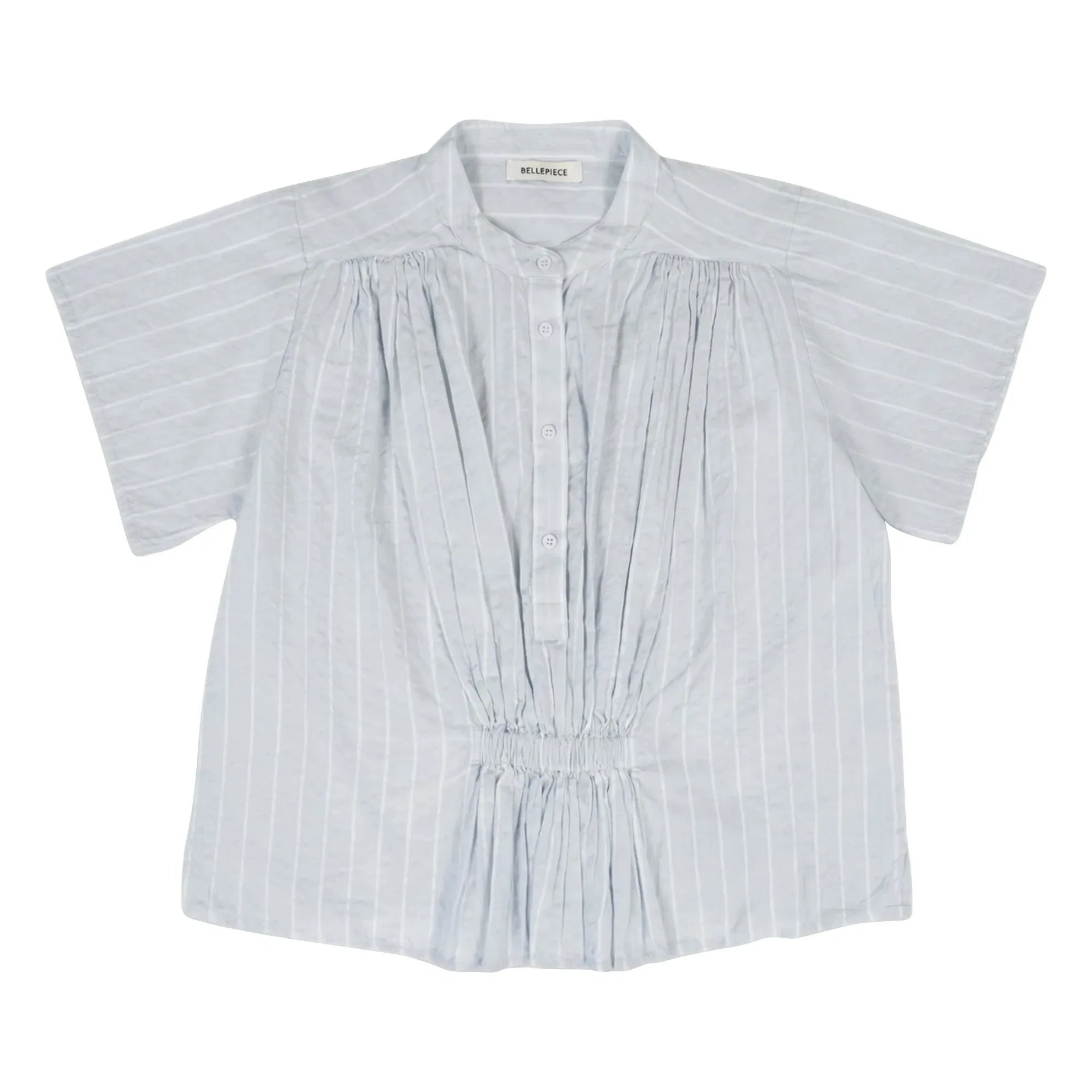BELLEPIECE - Gestreifte Bluse Patrizia Cotton | Hellblau