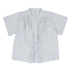 BELLEPIECE - Gestreifte Bluse Patrizia Cotton | Hellblau