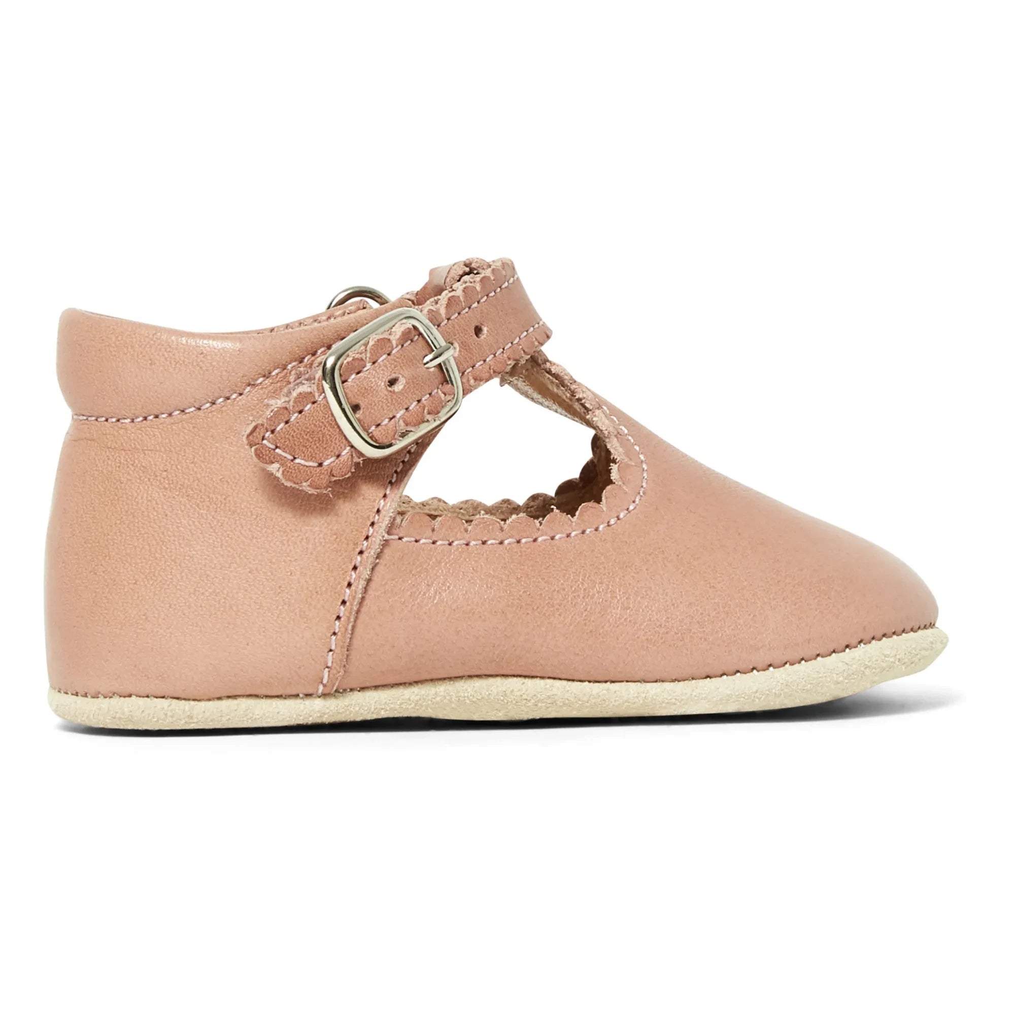 Petit Nord - Wavy T-Bar Mary Jane | Dust Pink