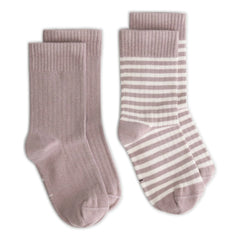 Gray Label - 2 Çift Organik Pamuklu Çorap Seti | Mürdüm