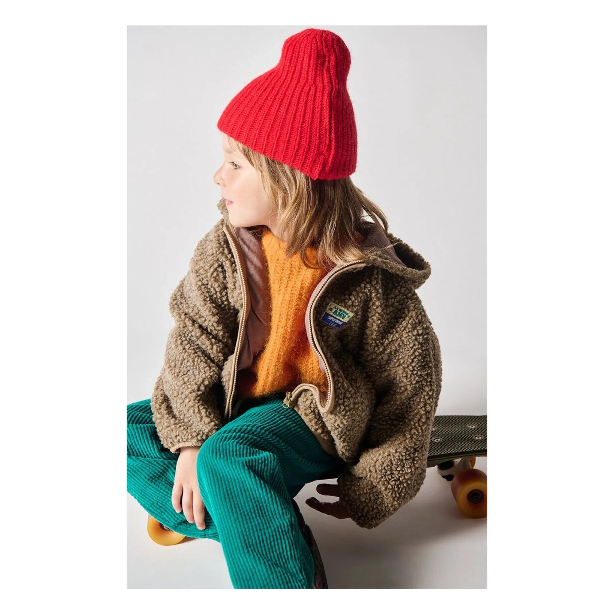 American Vintage - Hoktown Sherpa Kapuzenjacke | Kaffee