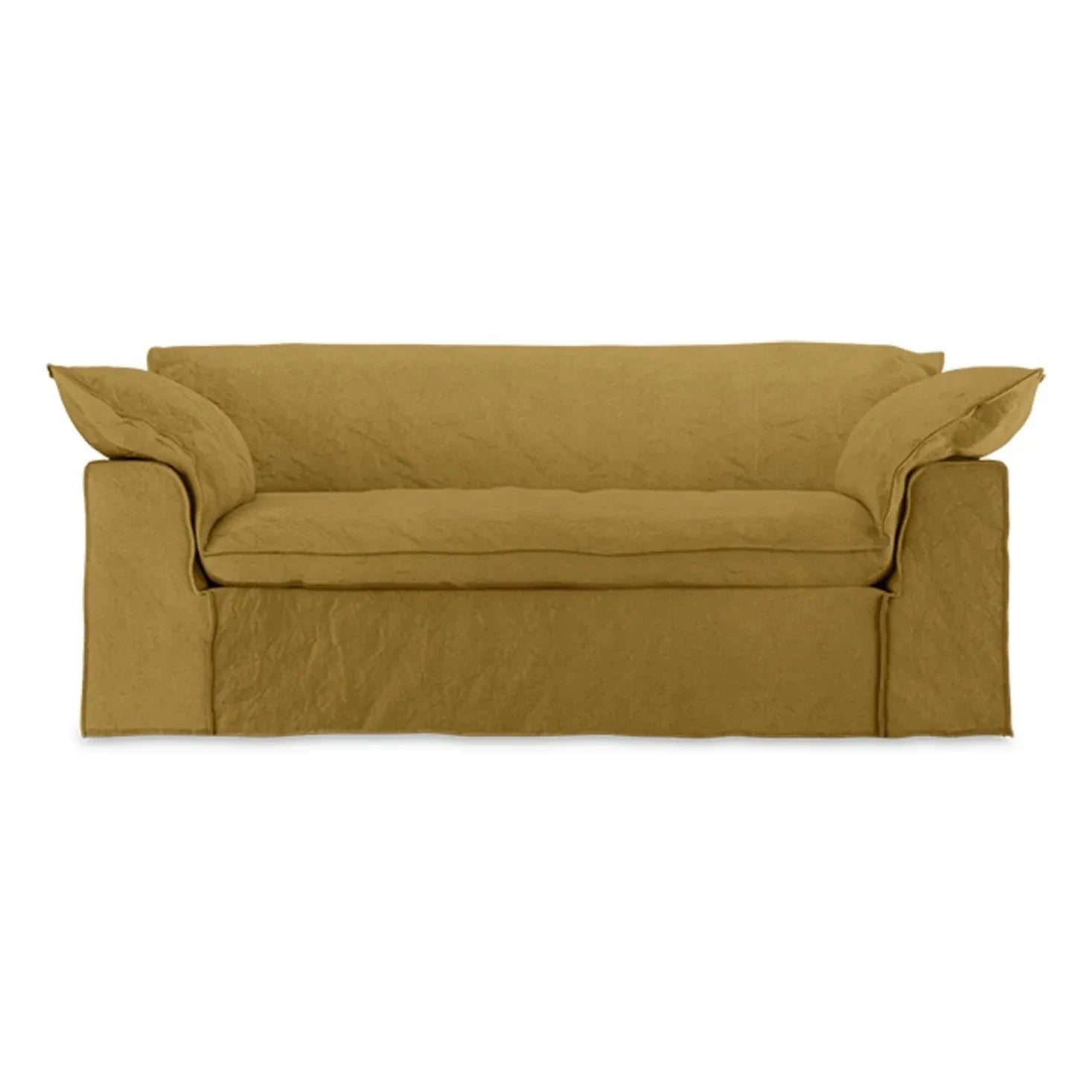 HKliving - 2-Sitzer Leinensofa Nomad | Senf
