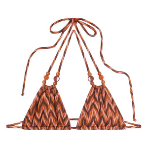 Icone - Brigitte Chevron Bikinioberteil | Pfirsich
