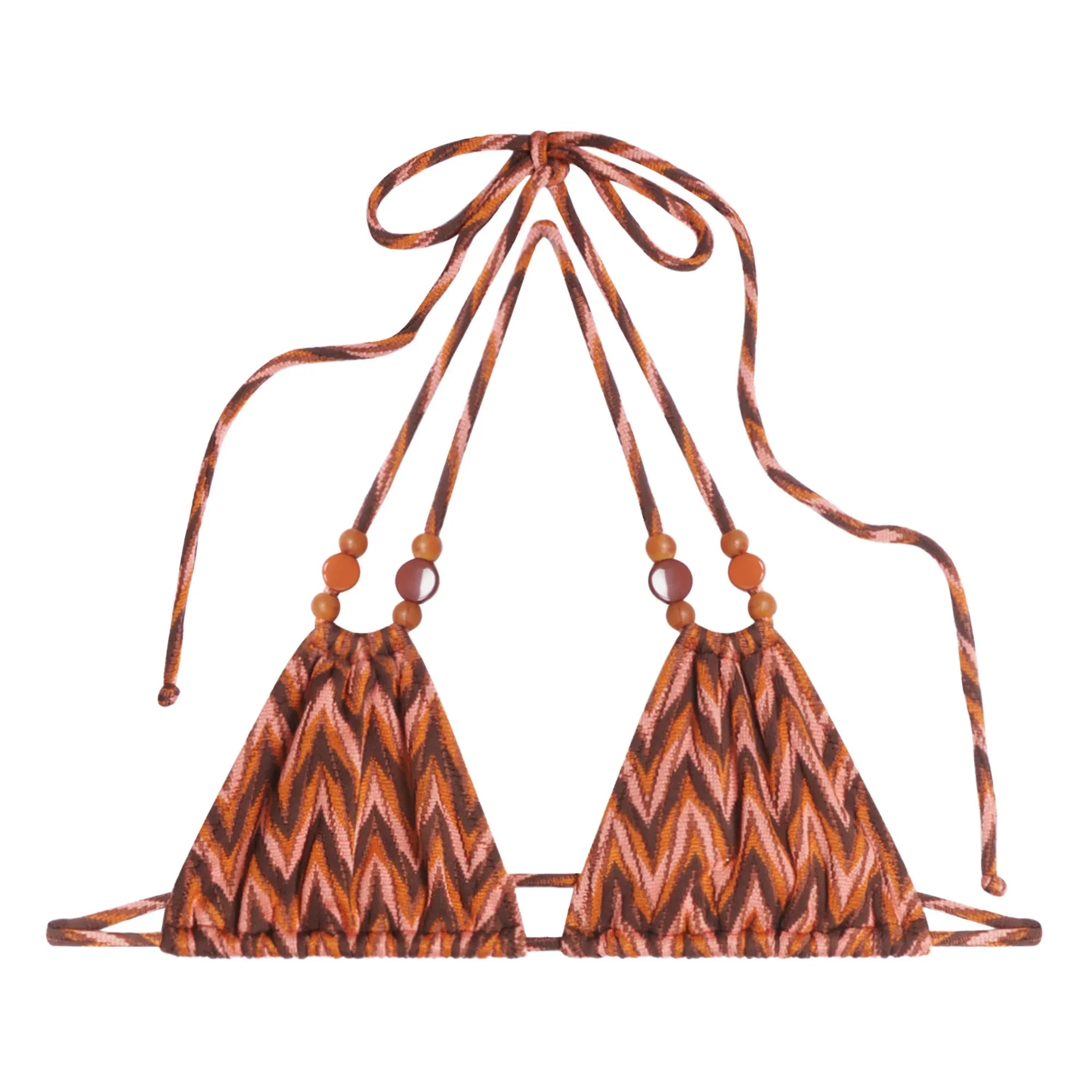 Icone - Brigitte Chevron Bikinioberteil | Pfirsich
