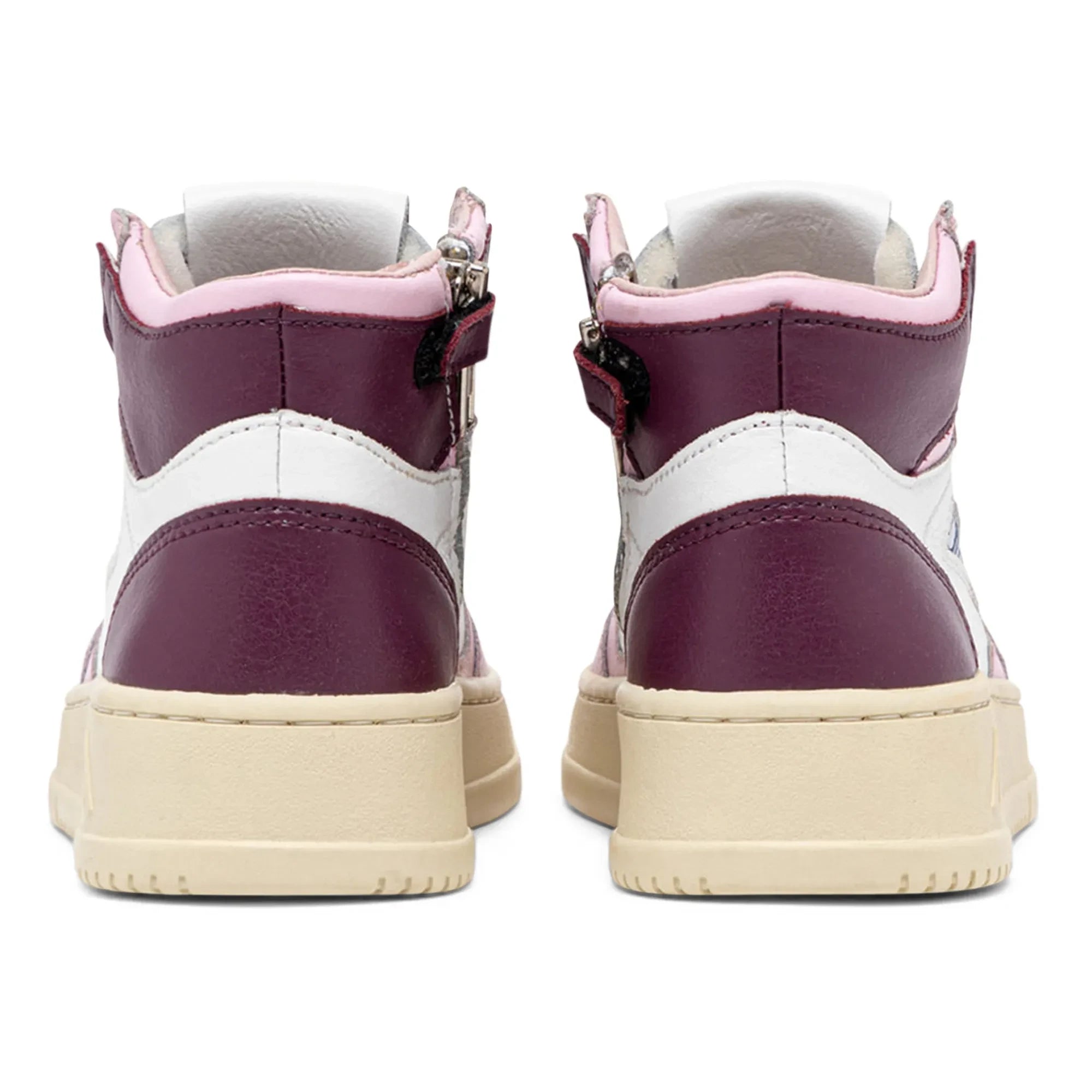 Autry - Zweifarbiger Kids Medalist Mid Sneaker aus Leder | Rosa