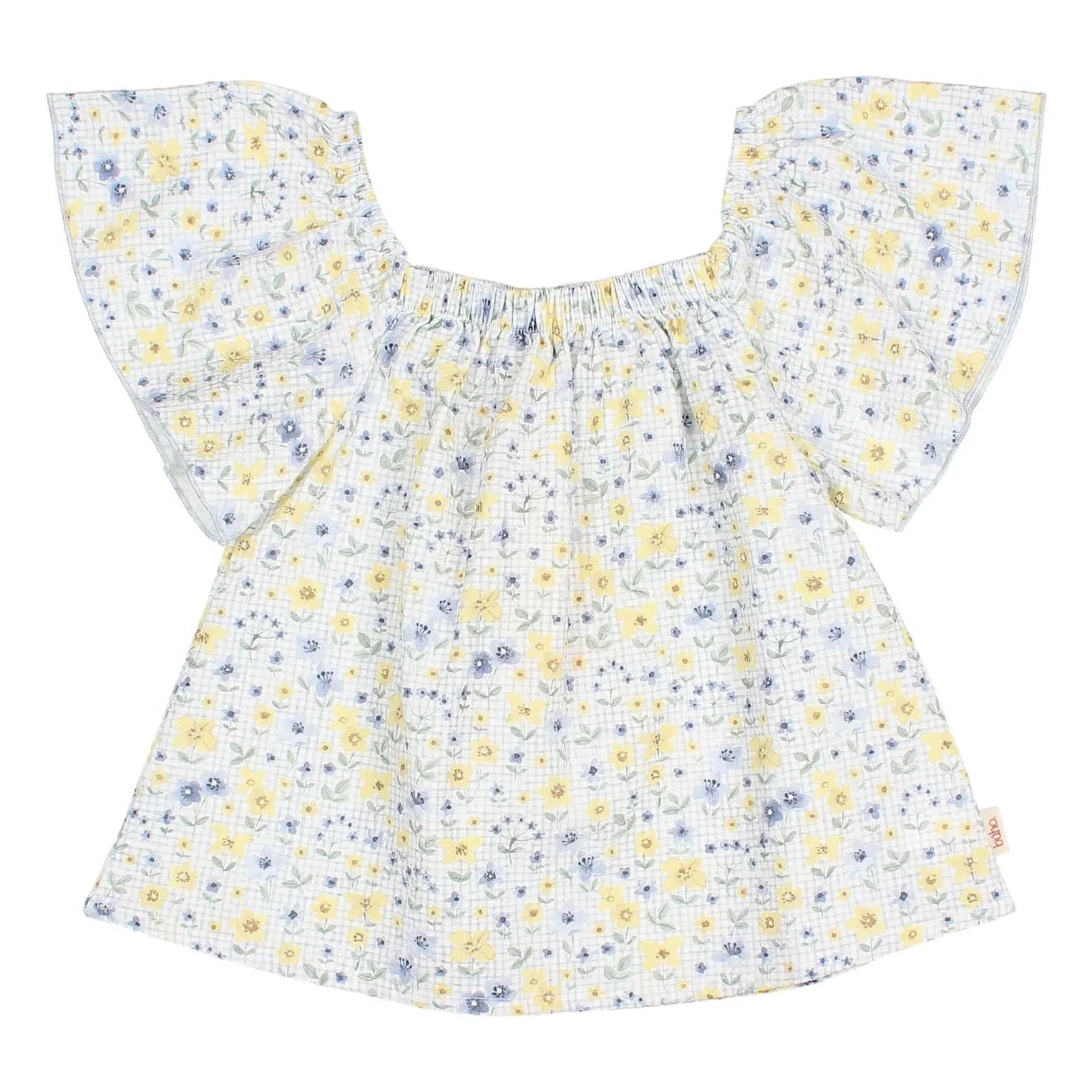Búho - Bluse aus Batist mit Blumenmuster | Hellblau