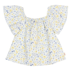 Búho - Bluse aus Batist mit Blumenmuster | Hellblau