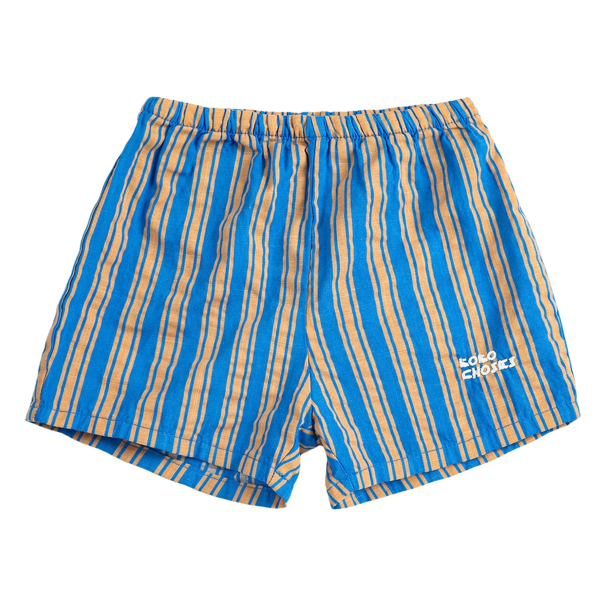 Bobo Choses – Blau gestreifte Baby-Shorts