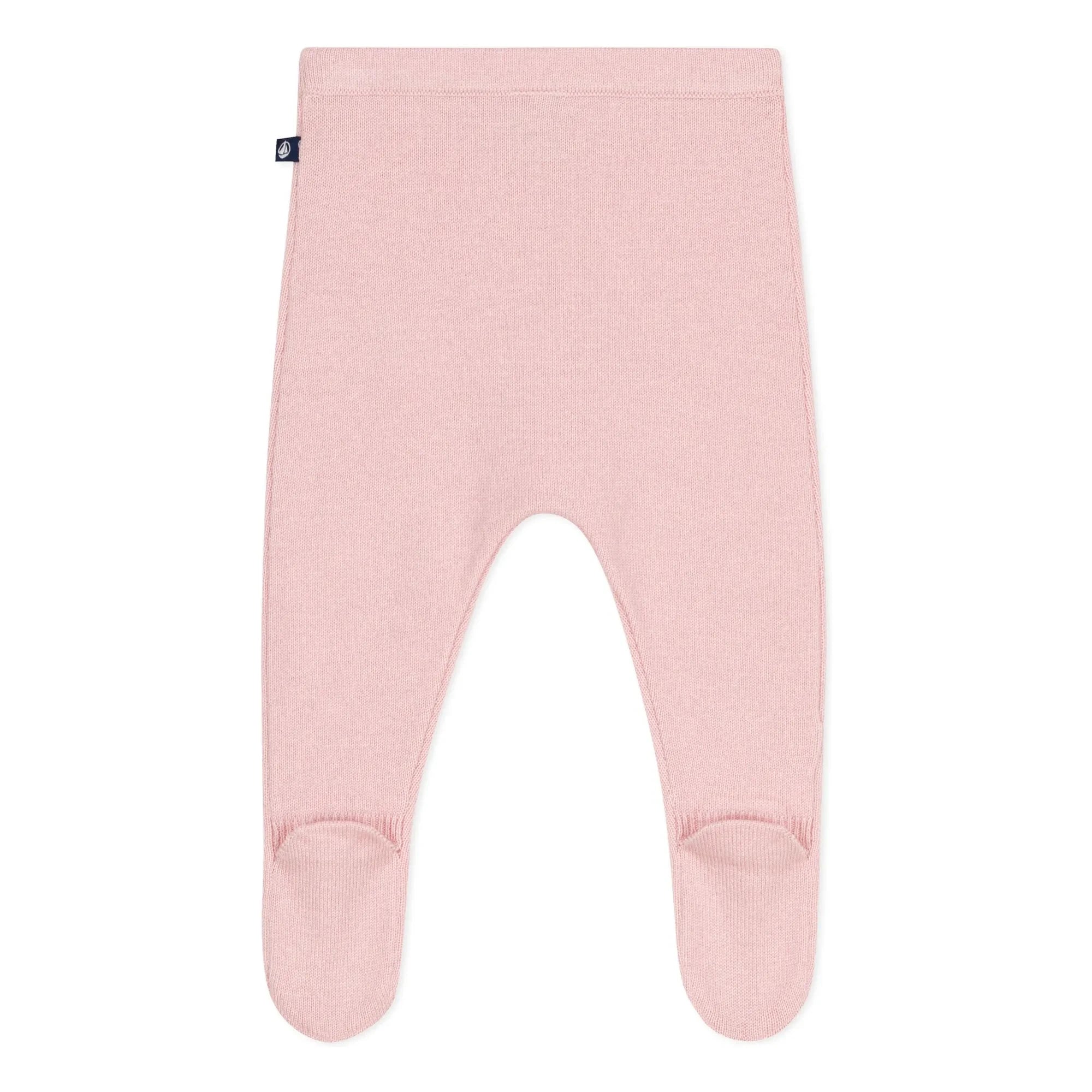 Petit Bateau - Yünlü Fileli Ayaklı Tayt | Pembe
