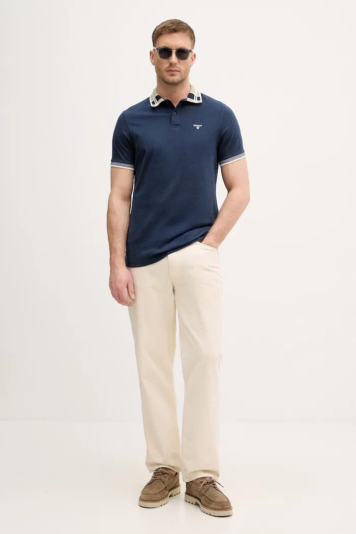 Barbour Yakalı Erkek Pamuklu Callington Tişört