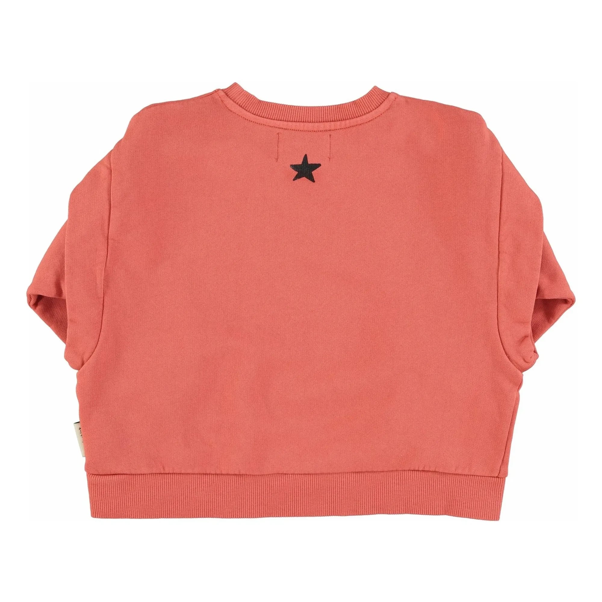 Piupiuchick - Groupie organik pamuklu fırfırlı sweatshirt | Coral