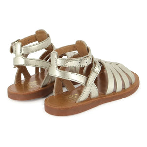 Pom d'Api - Plagette Gladiator Sandaletler | Gümüş